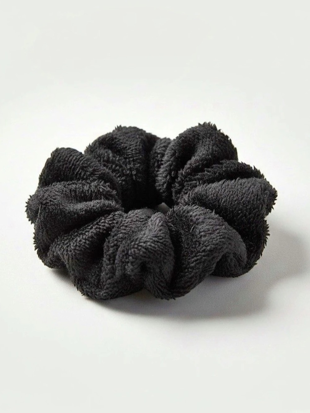 Black Plush Scrunchie